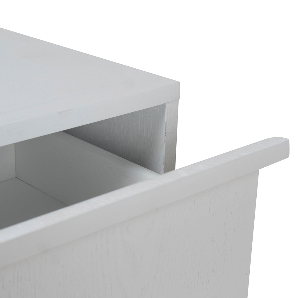 Bedside Table - Full White