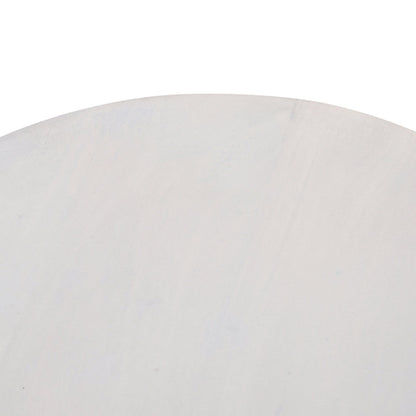 38cm Round Side Table - Cafe White