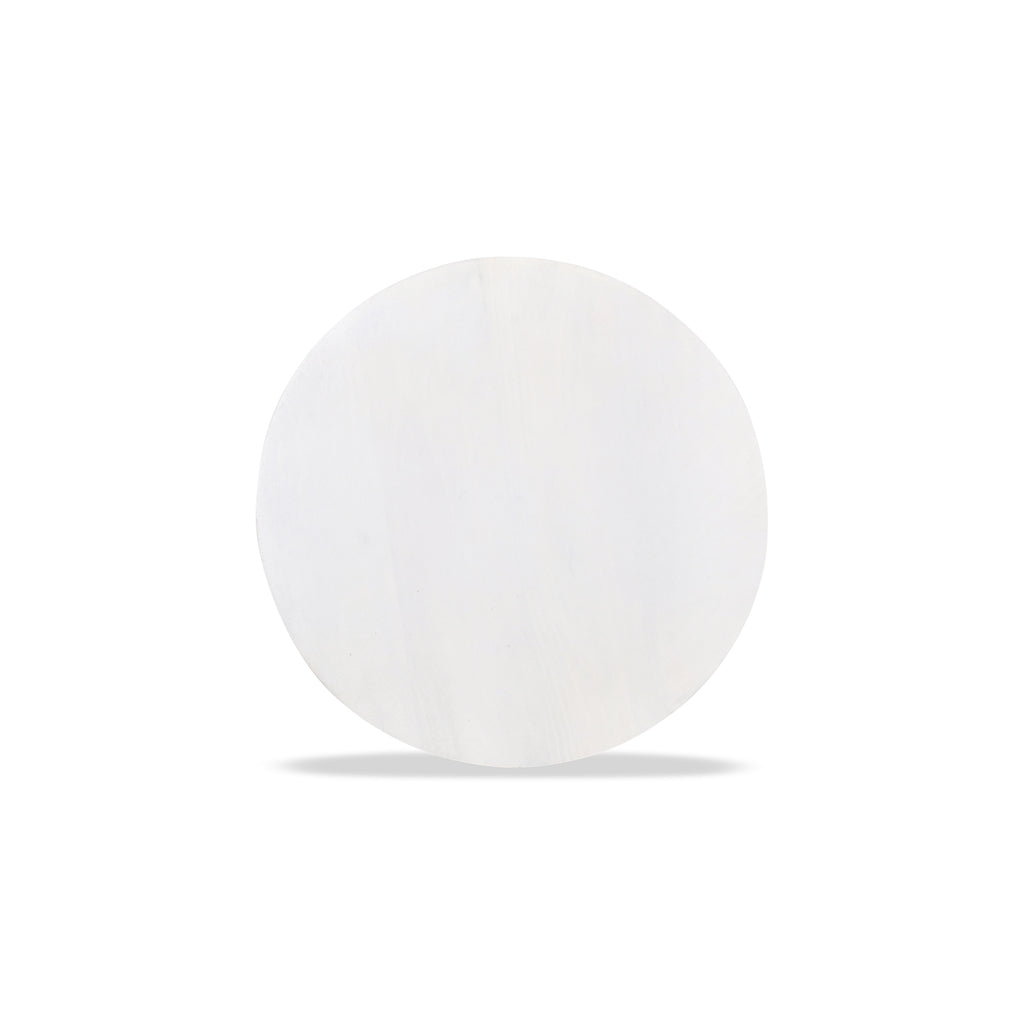 38cm Round Side Table - Cafe White