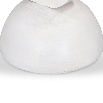 38cm Round Side Table - Cafe White