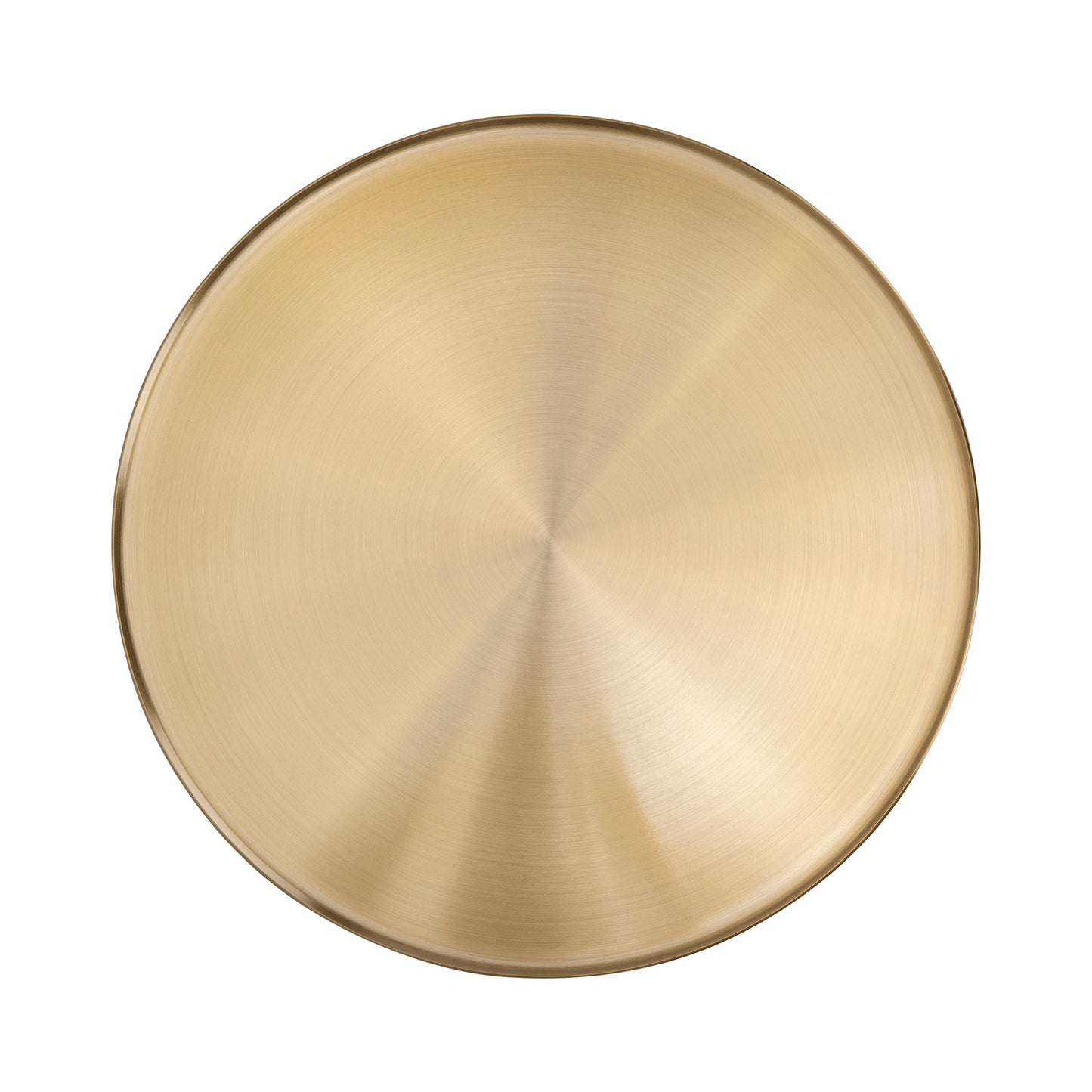 45 cm Brushed Gold Side Table - Faceted Granite Marble