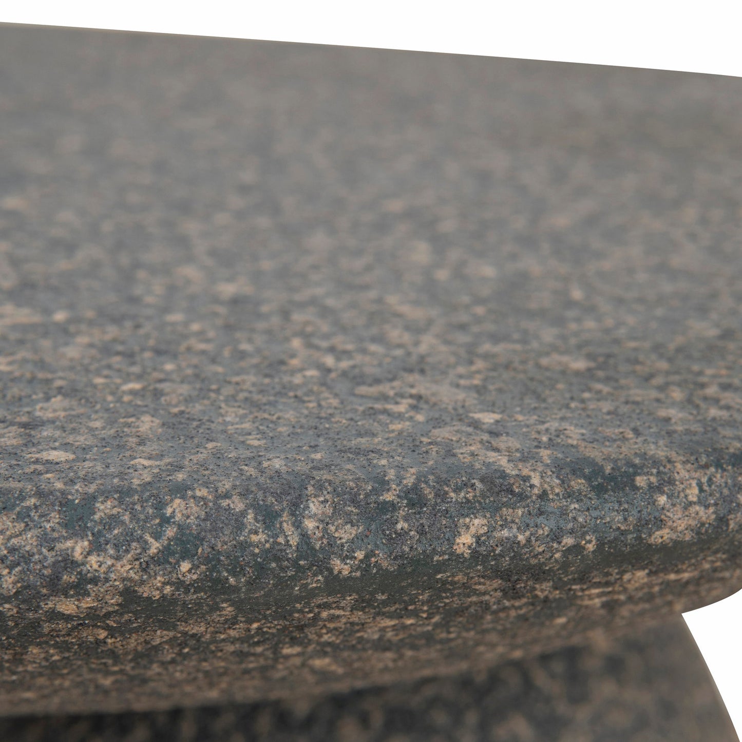 42cm Fibre Glass Side Table - Charcoal Latte