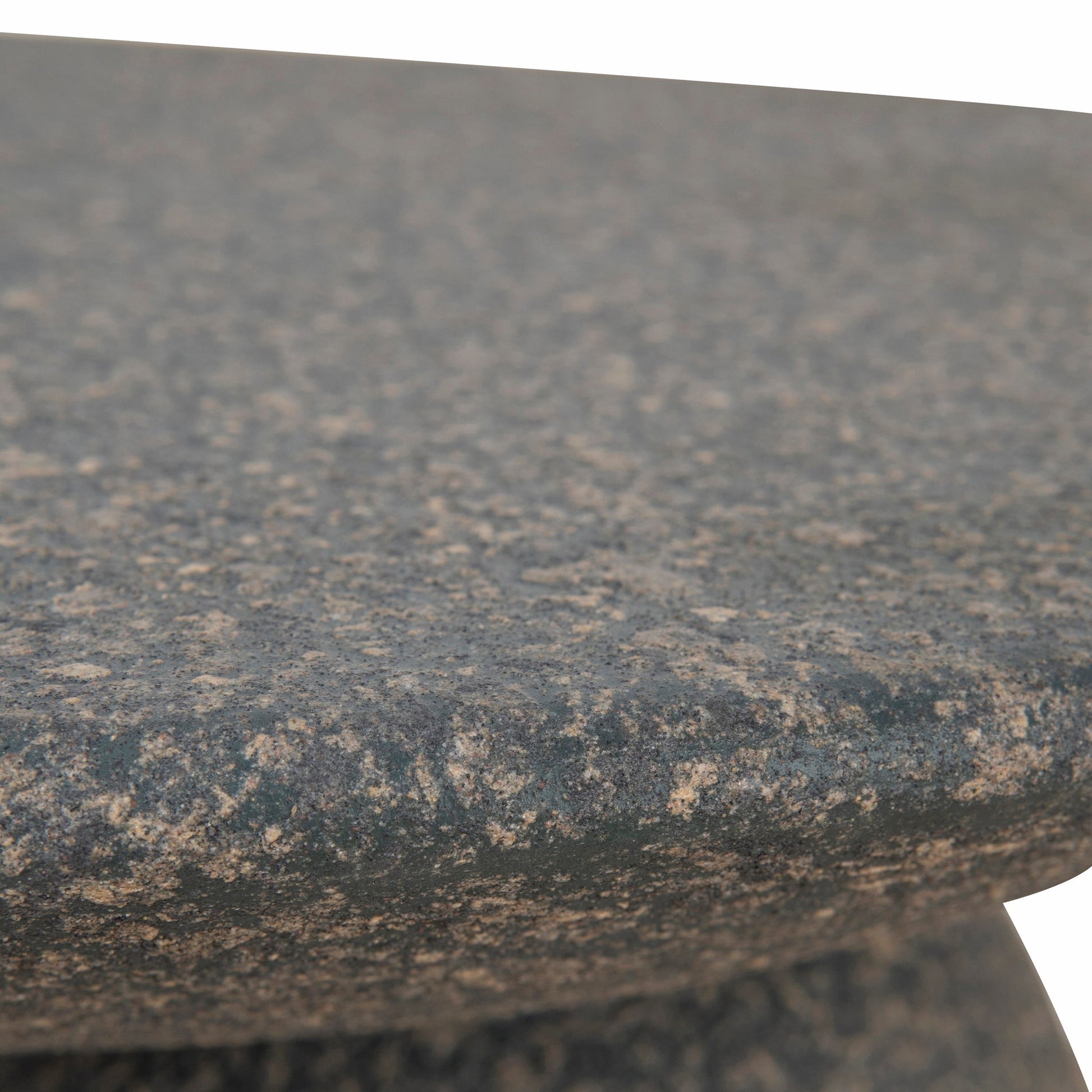 42cm Fibre Glass Side Table - Charcoal Latte