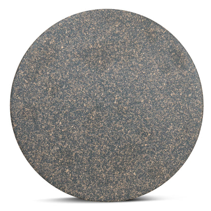 42cm Fibre Glass Side Table - Charcoal Latte