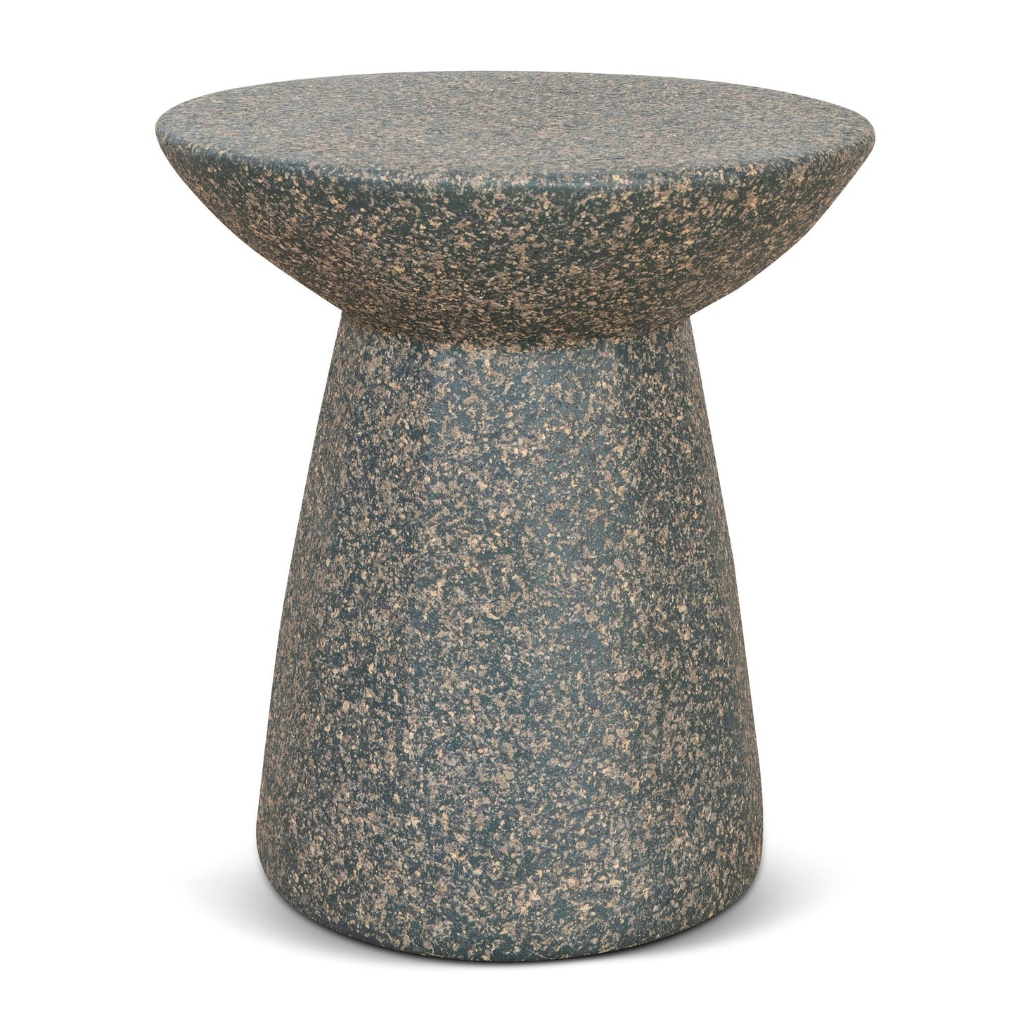 42cm Fibre Glass Side Table - Charcoal Latte