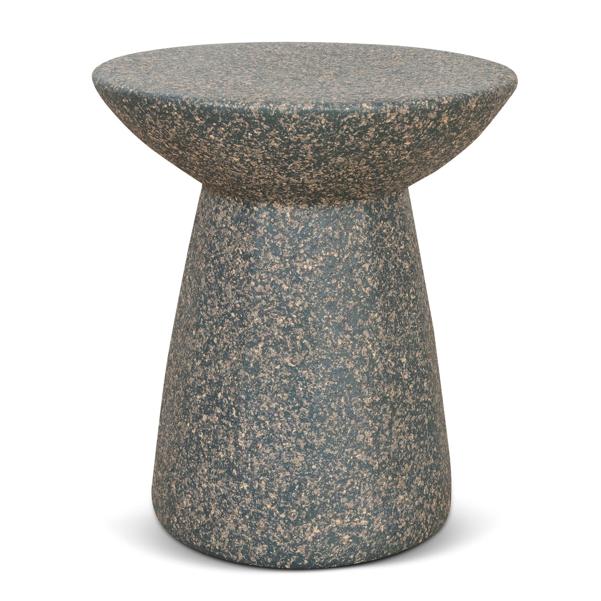 42cm Fibre Glass Side Table - Charcoal Latte