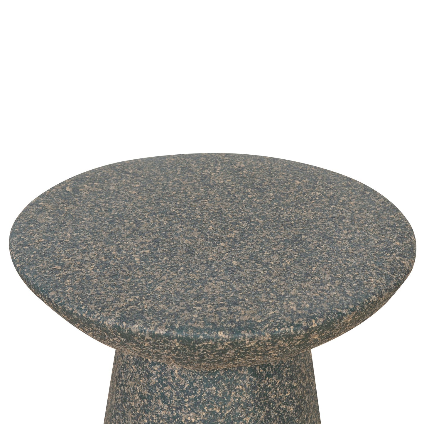 42cm Fibre Glass Side Table - Charcoal Latte