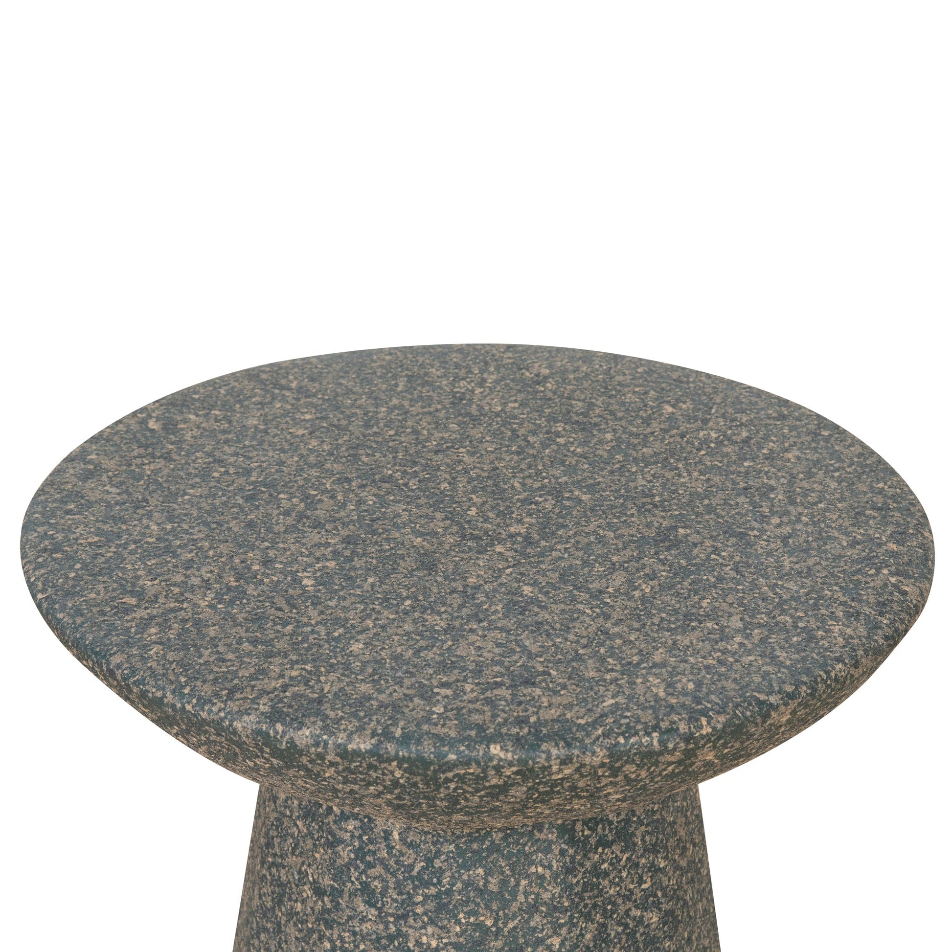 42cm Fibre Glass Side Table - Charcoal Latte
