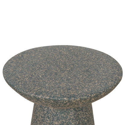 42cm Fibre Glass Side Table - Charcoal Latte