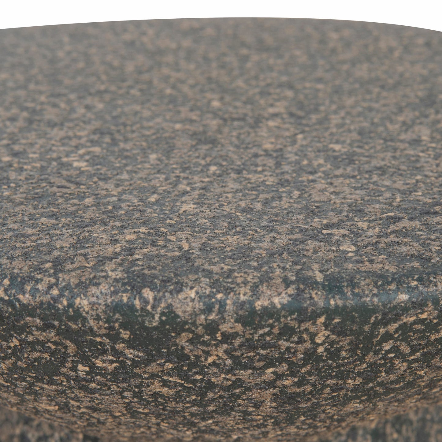 42cm Fibre Glass Side Table - Charcoal Latte