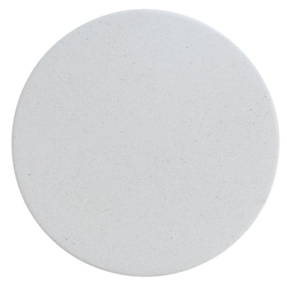60cm Fibre Glass Side Table - White
