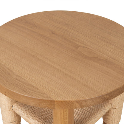 42cm Round Side Table - Natural