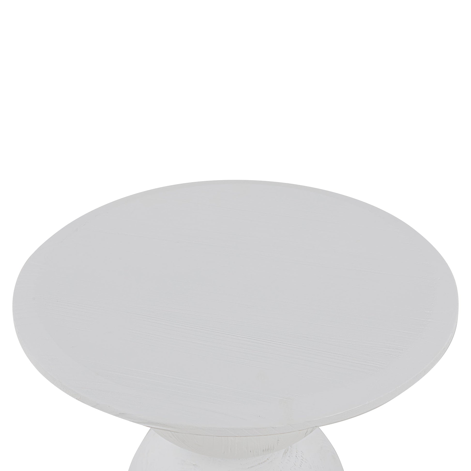 Round Side Table - Full White