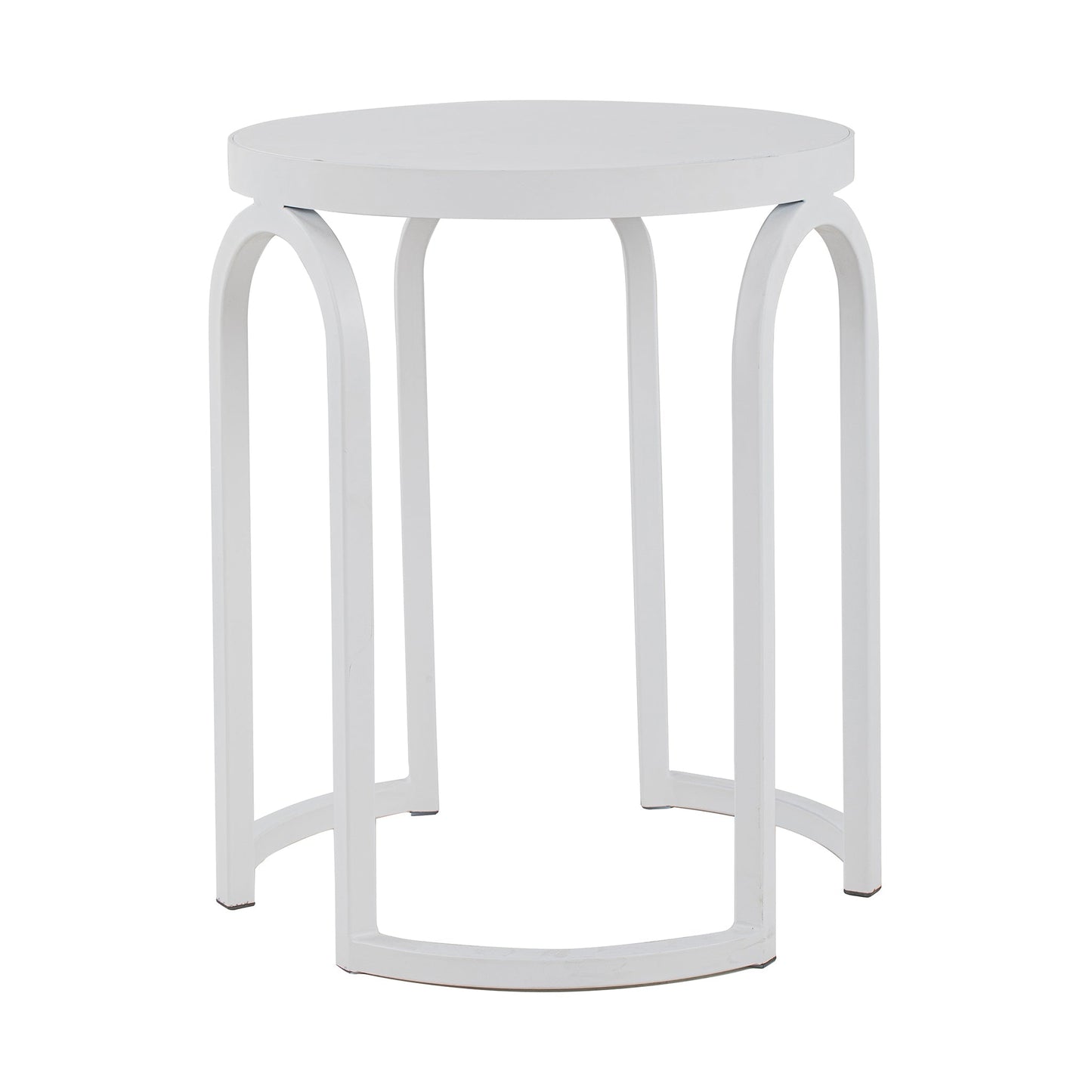 Oak Side Table - Full White