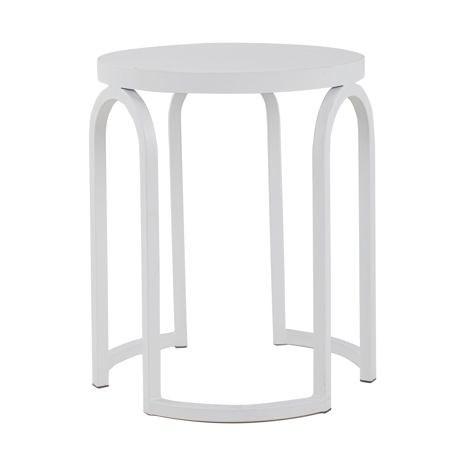 Oak Side Table - Full White