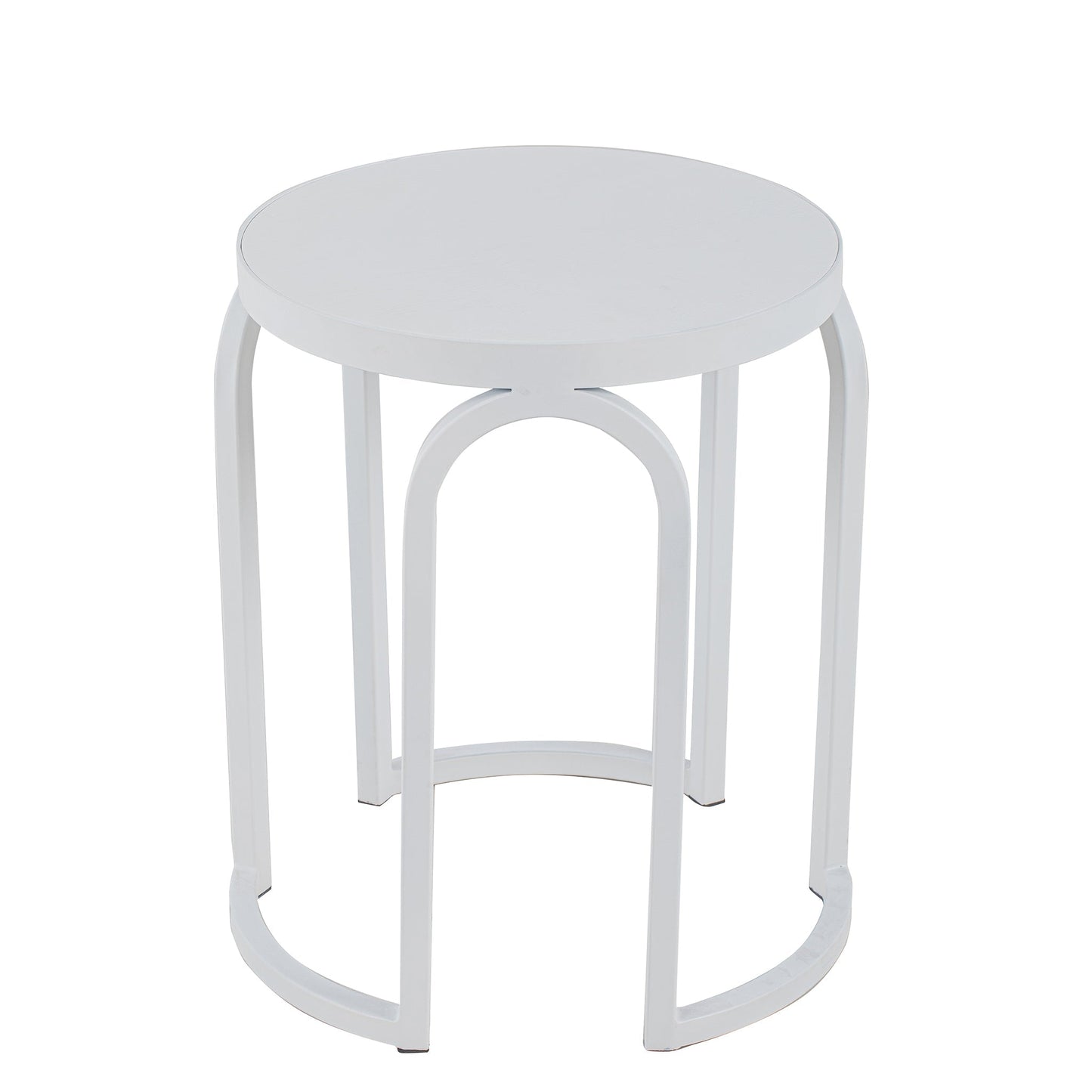 Oak Side Table - Full White