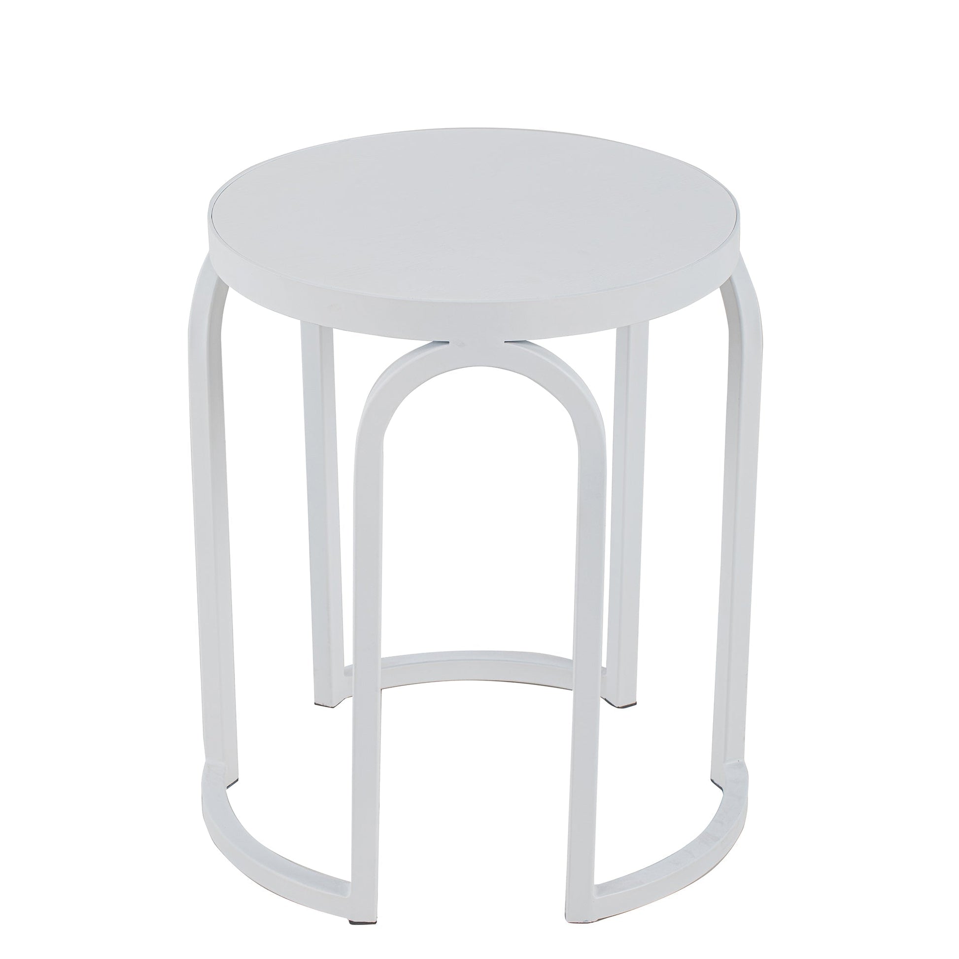 Oak Side Table - Full White