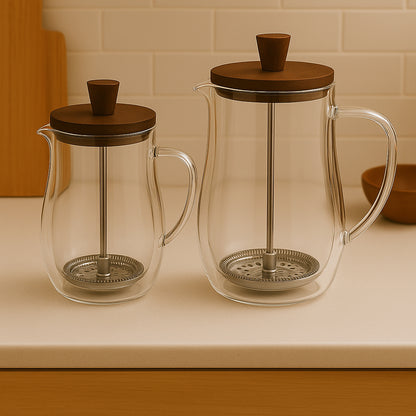 Glass French Press with Lid
