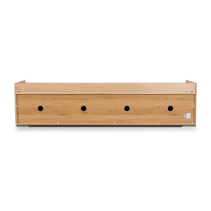 2m Wooden TV Entertainment Unit - Natural