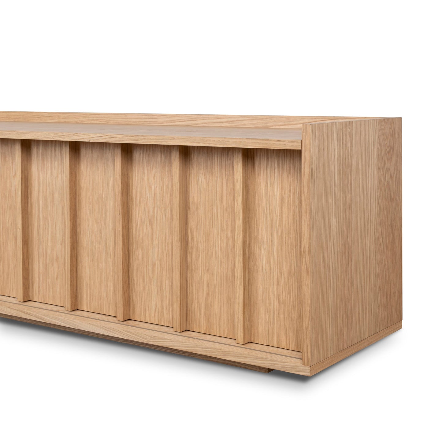 2m Wooden TV Entertainment Unit - Natural
