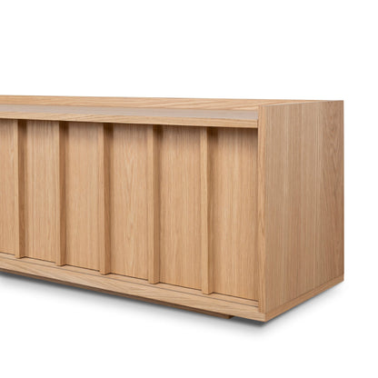 2m Wooden TV Entertainment Unit - Natural