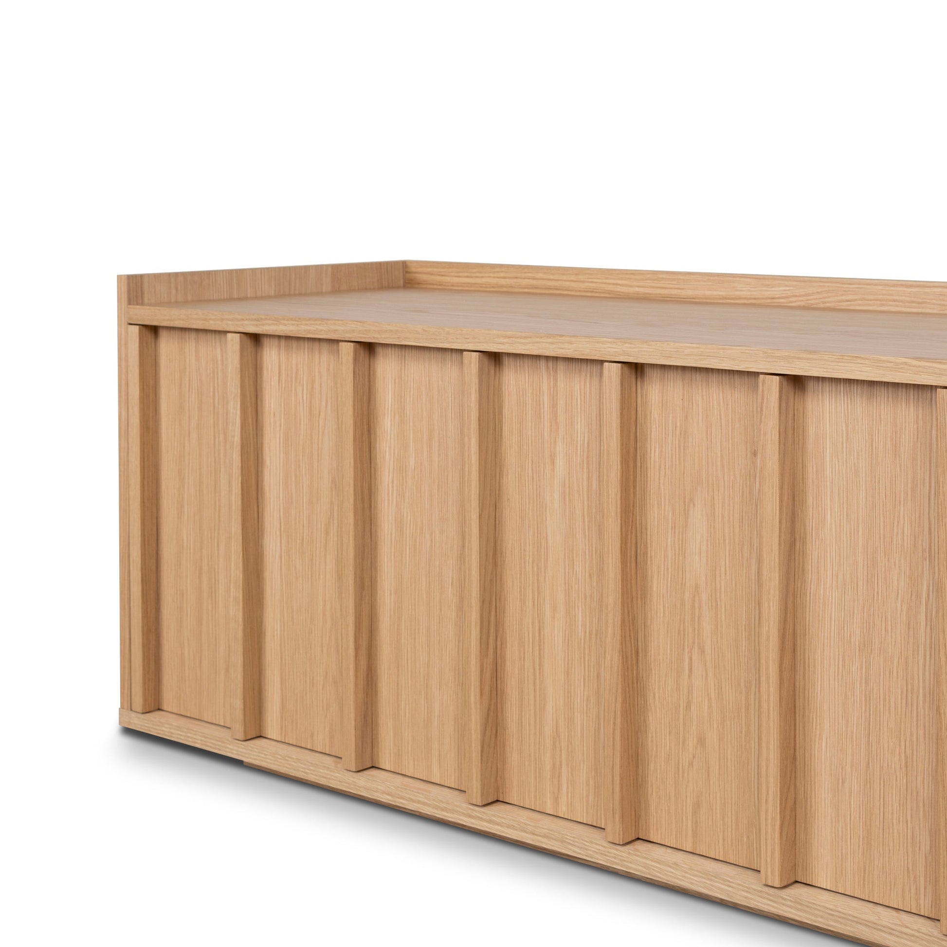 2m Wooden TV Entertainment Unit - Natural