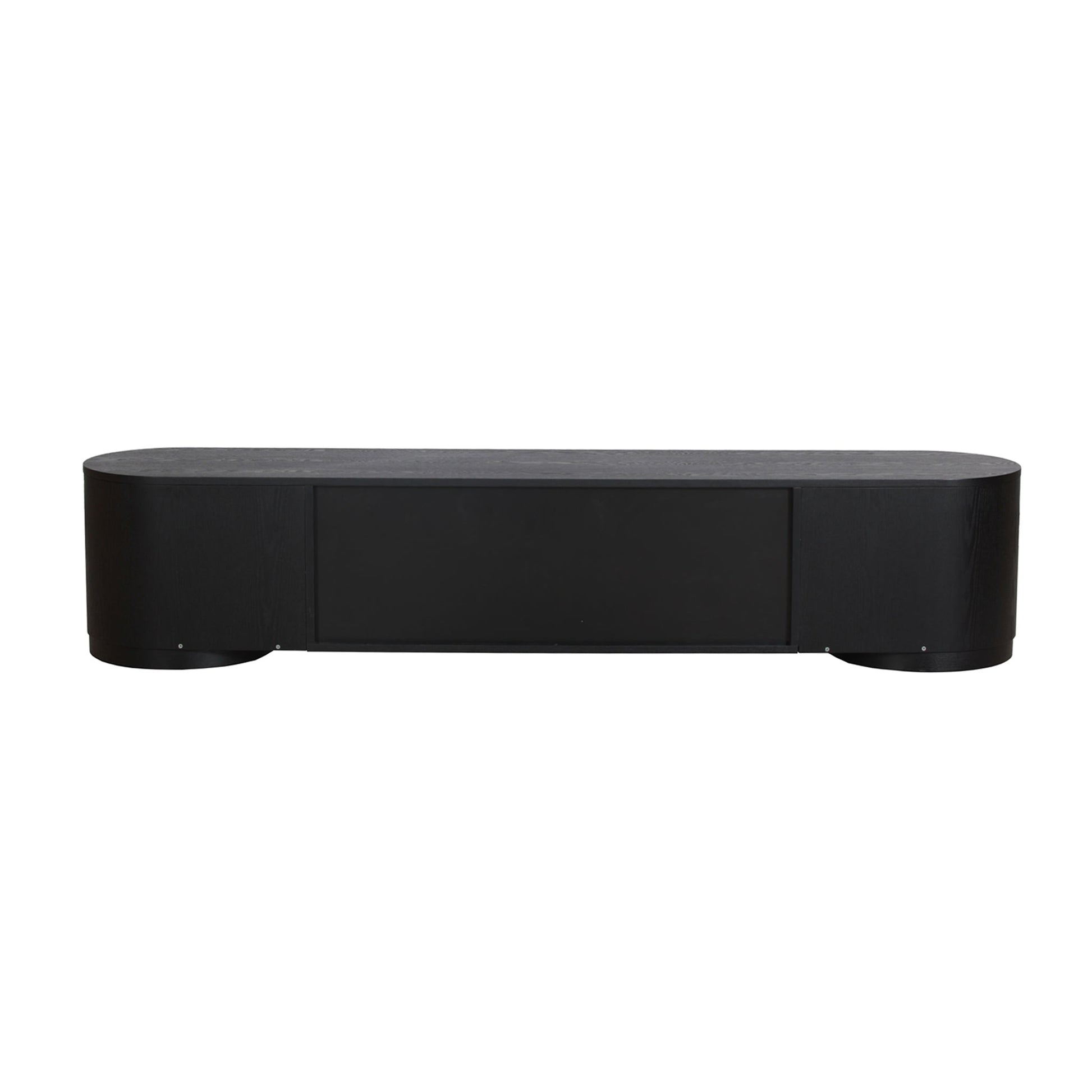 2.2m TV Entertainment Unit - Full Black