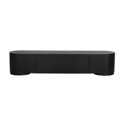 2.2m TV Entertainment Unit - Full Black