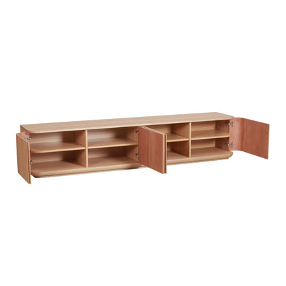 2.2m TV Entertainment Unit - Natural