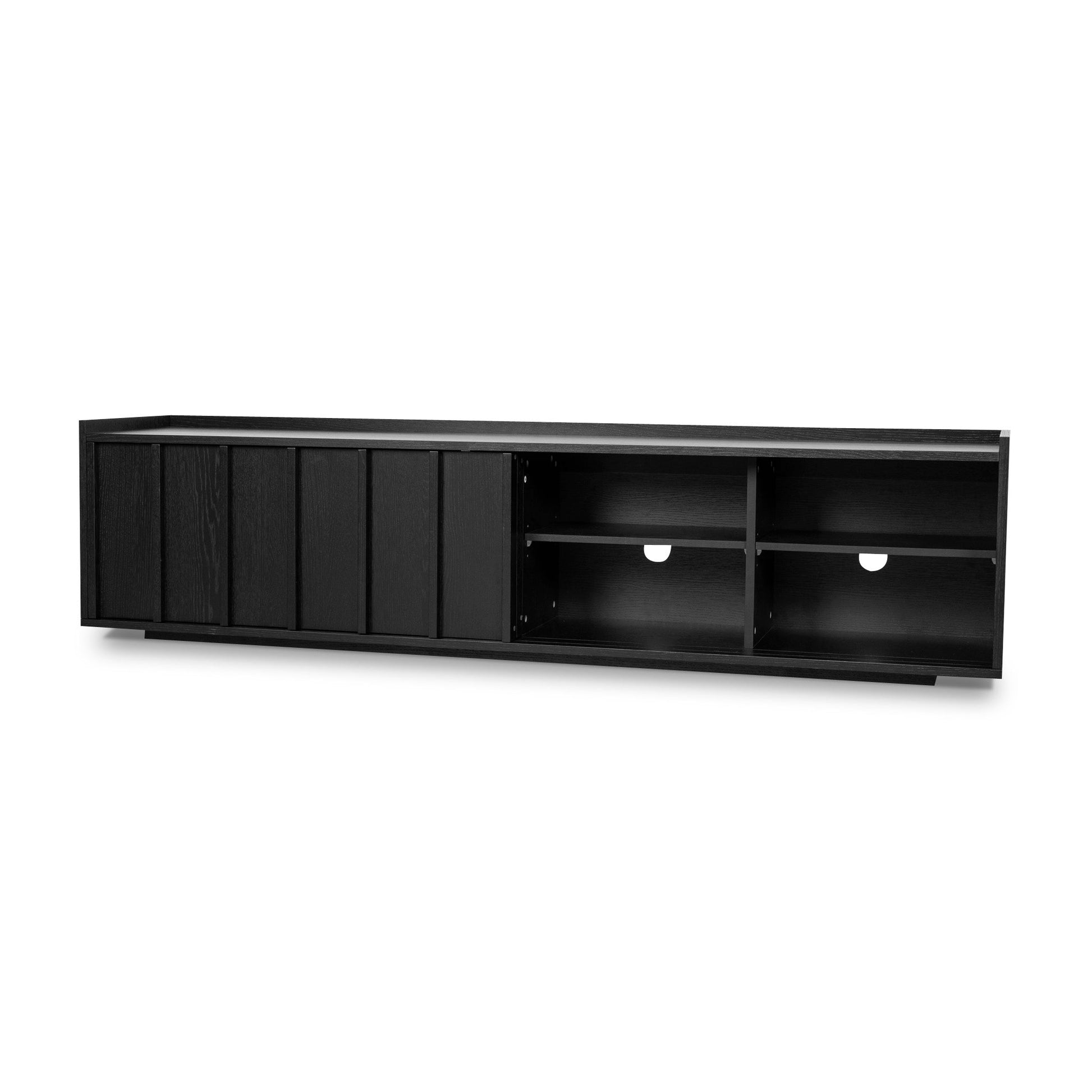 2m TV Entertainment Unit - Black
