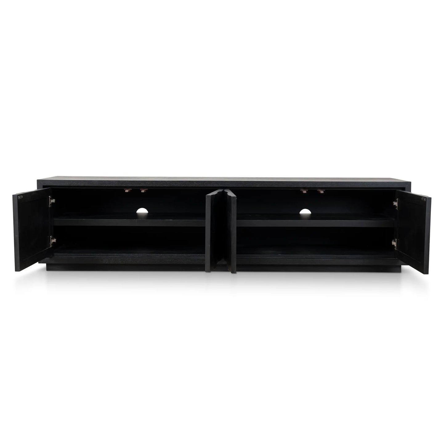 2.2m TV Entertainment Unit - Full Black