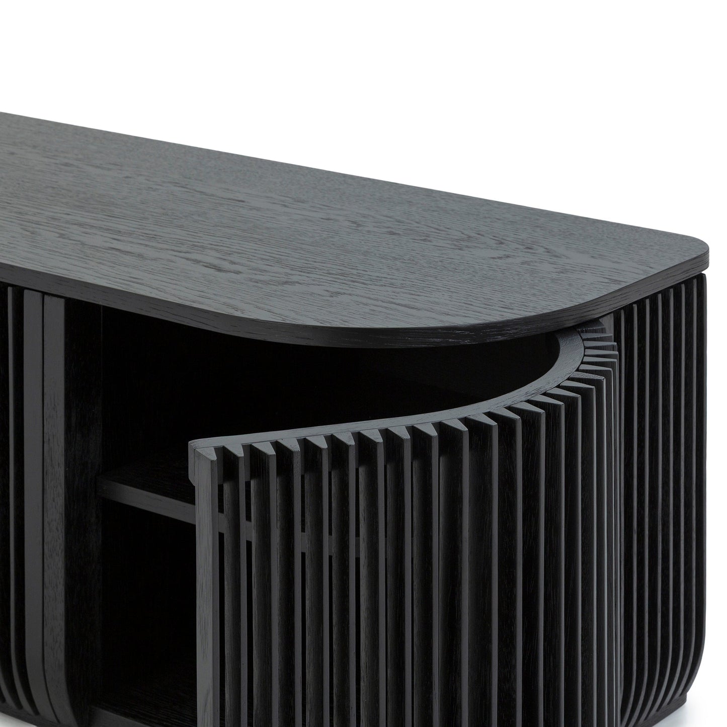 1.75m TV Entertainment Unit - Black Stain