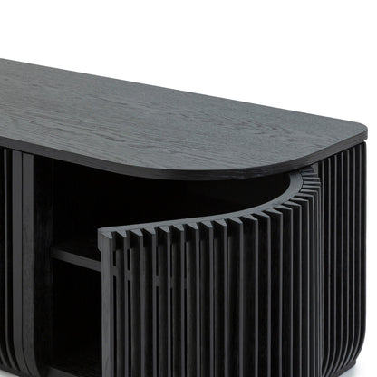 1.75m TV Entertainment Unit - Black Stain