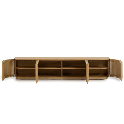 2.15m TV Entertainment Unit - Natural