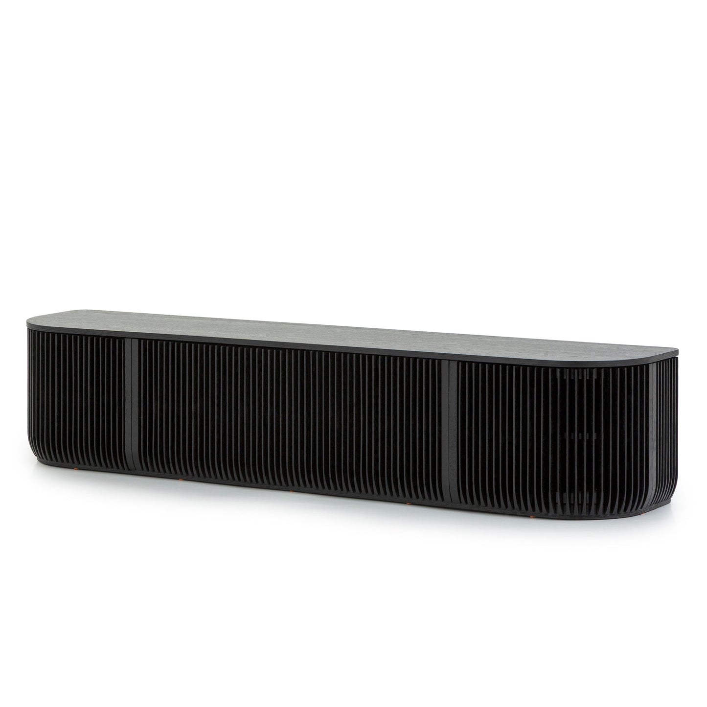 2.15m TV Entertainment Unit - Black Stain