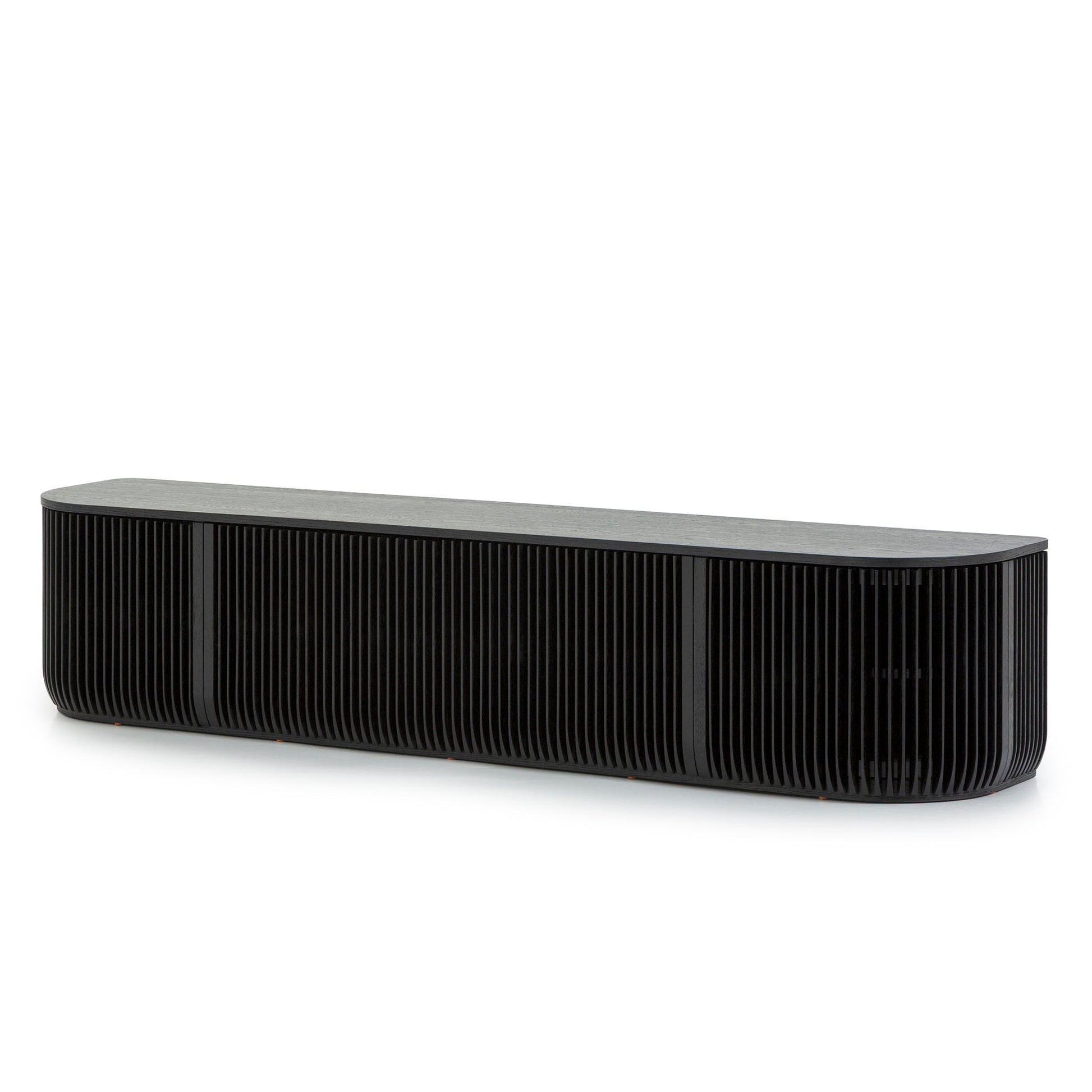 2.15m TV Entertainment Unit - Black Stain
