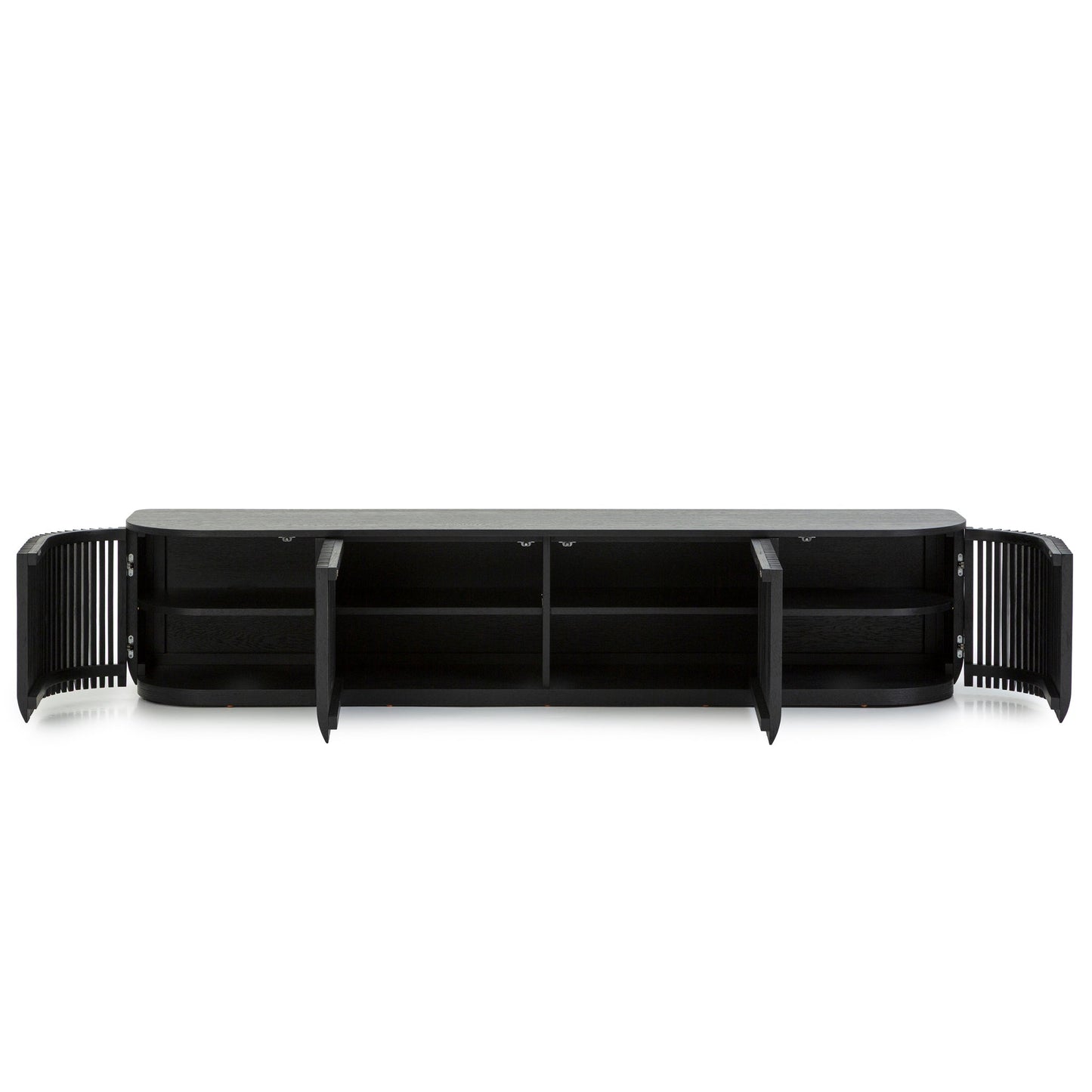 2.15m TV Entertainment Unit - Black Stain
