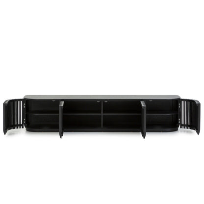 2.15m TV Entertainment Unit - Black Stain