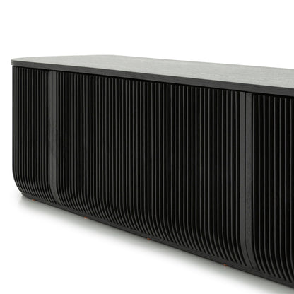 2.15m TV Entertainment Unit - Black Stain