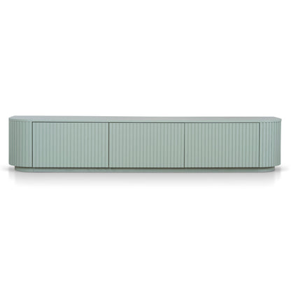 2.4m Entertainment TV Unit - Sage Green