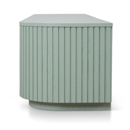 2.4m Entertainment TV Unit - Sage Green