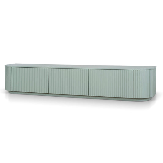 2.4m Entertainment TV Unit - Sage Green
