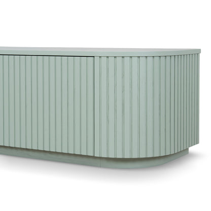 2.4m Entertainment TV Unit - Sage Green