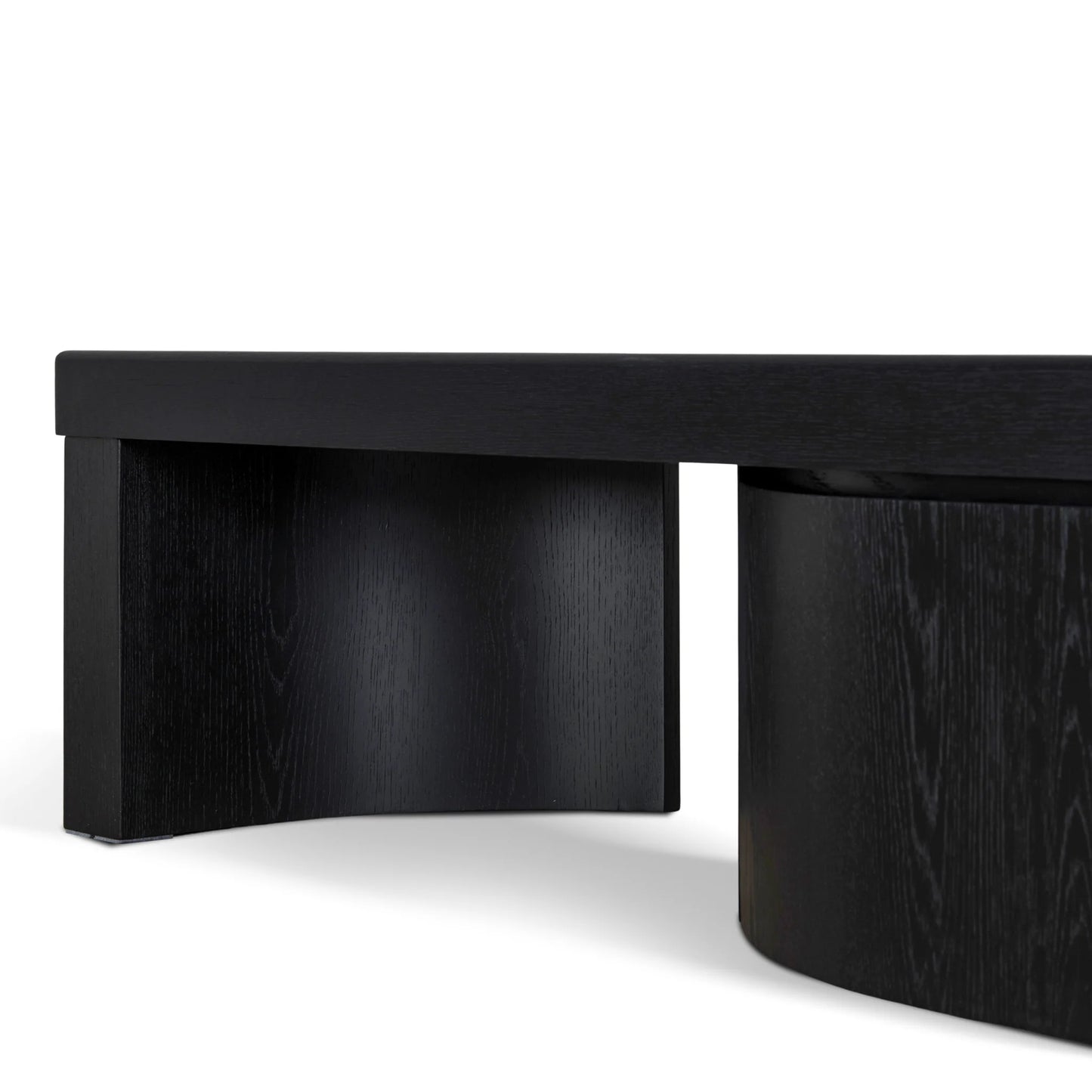 Extendable TV Entertainment Unit - Black Oak