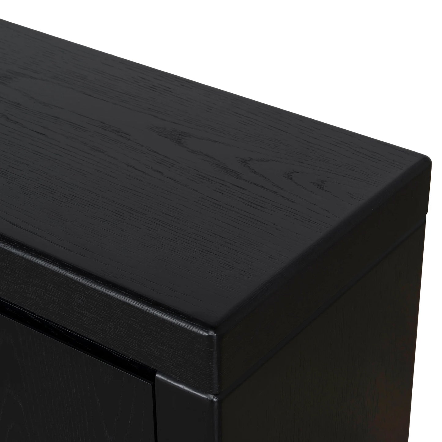 Extendable TV Entertainment Unit - Black Oak