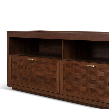 1.8m TV Entertainment Unit - Walnut