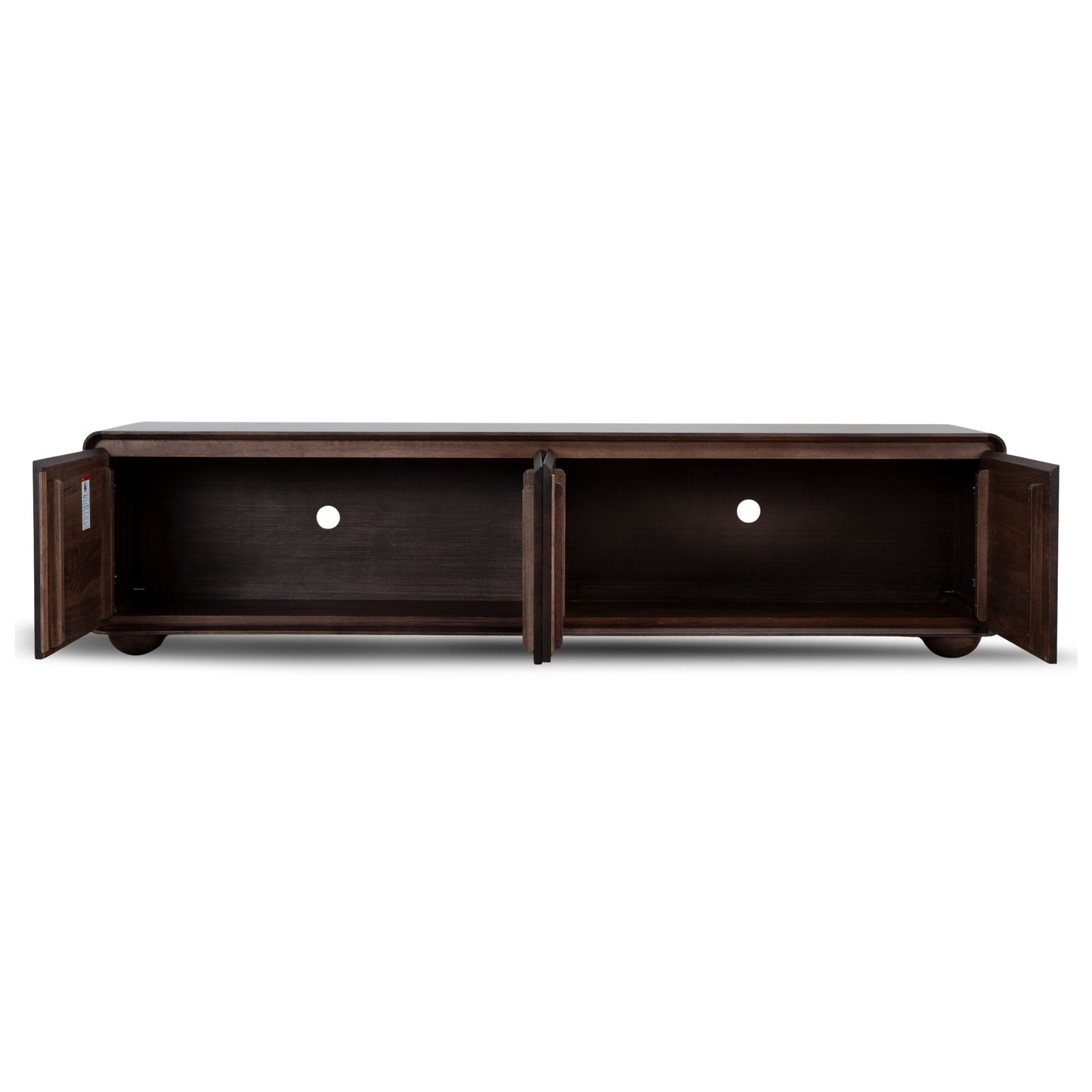 2.2m TV Entertainment Unit - Walnut