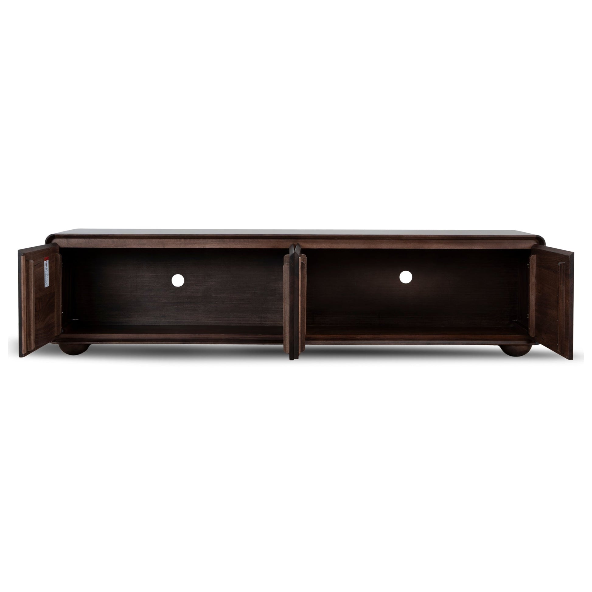 2.2m TV Entertainment Unit - Walnut