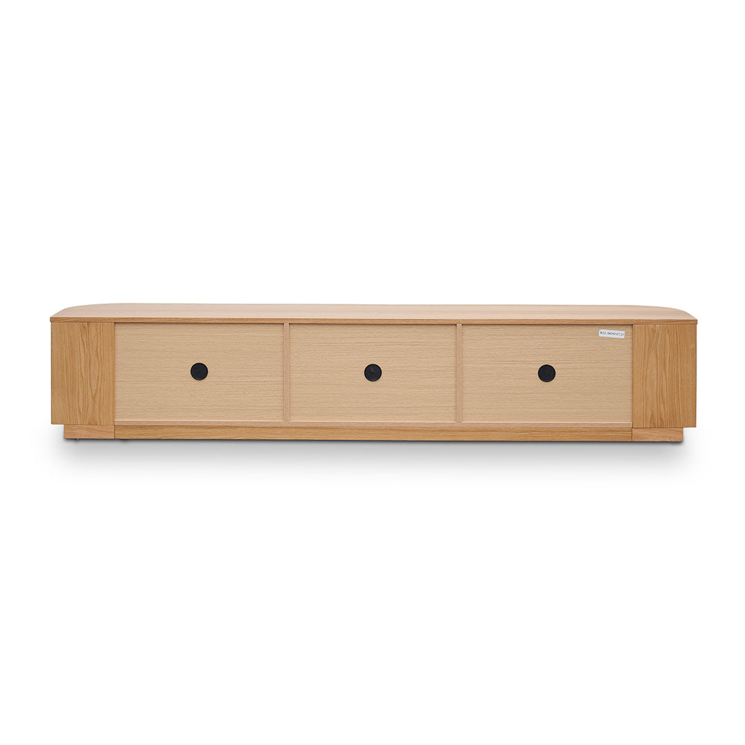 2.4m TV Entertainment Unit - Natural Oak