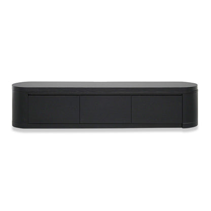 Extendable TV Entertainment Unit - Full Black Oak